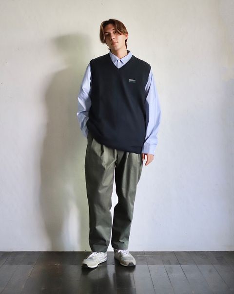 SEDAN ALL-PURPOSE 23FW TECH LOGO KNIT VESTスタイル