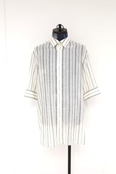 Yohji Yamamoto シアーストライプ レギュラーカラーシャツ (HK-B51-058-1)OFF WHITE☆新作発売！