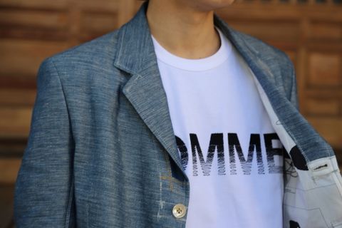 JUNYA WATANABE COMME des GARCONS MAN 綿リネンデニムジャケット(WG-J007-051) style. 2021.04.05.