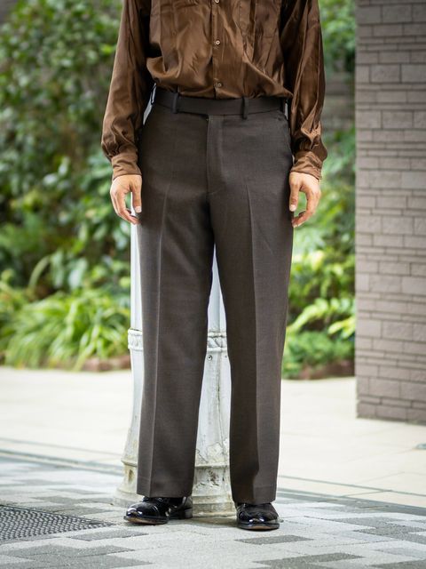 マーカ 26AW REGULAR FIT STRAIGHT TROUSERS(M26C10PT03C) BROWN BIRD’S-EYE☆新作発売！