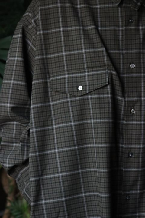 FreshService WOOLY STRETCH TAB-COLLAR SHIRT style.2022.9.10