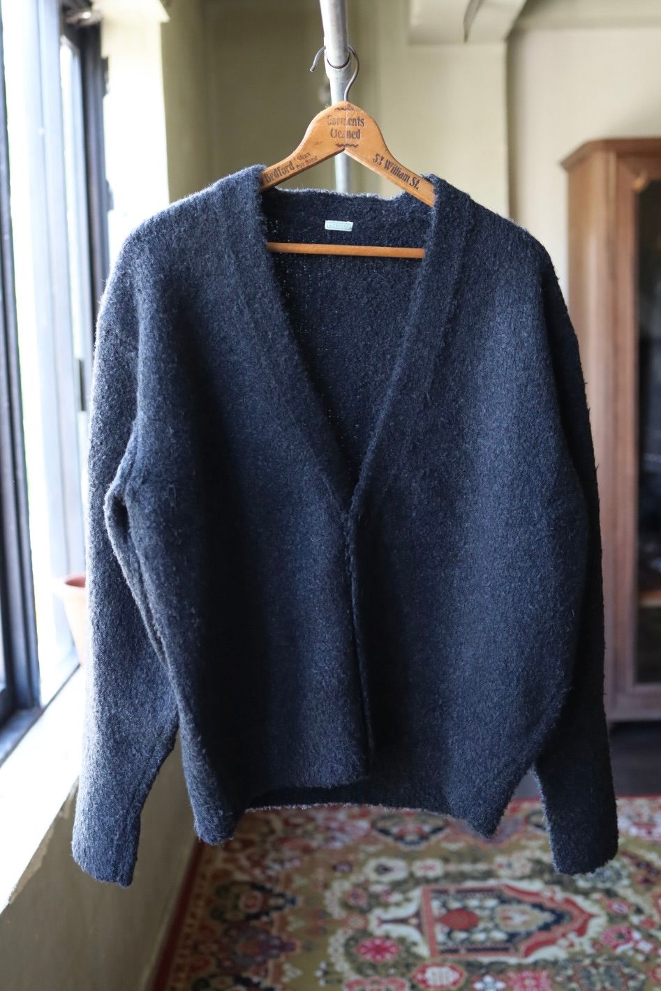 アプレッセ 2025 STYLE2 Cashmere Mole Yarn Cardigan(25AAP-03-19)CHARCOAL☆10月25日(土)発売!