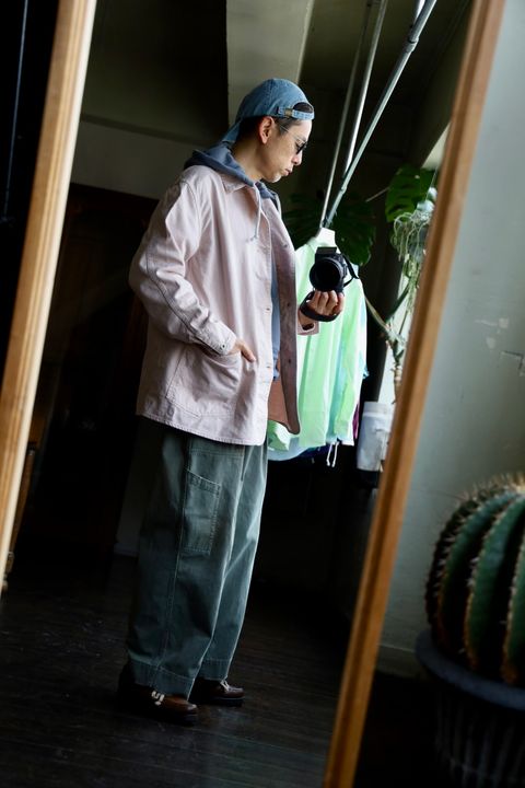 FOUNDOUR ファウンダ 25SS COVERALL JACKETスタイル