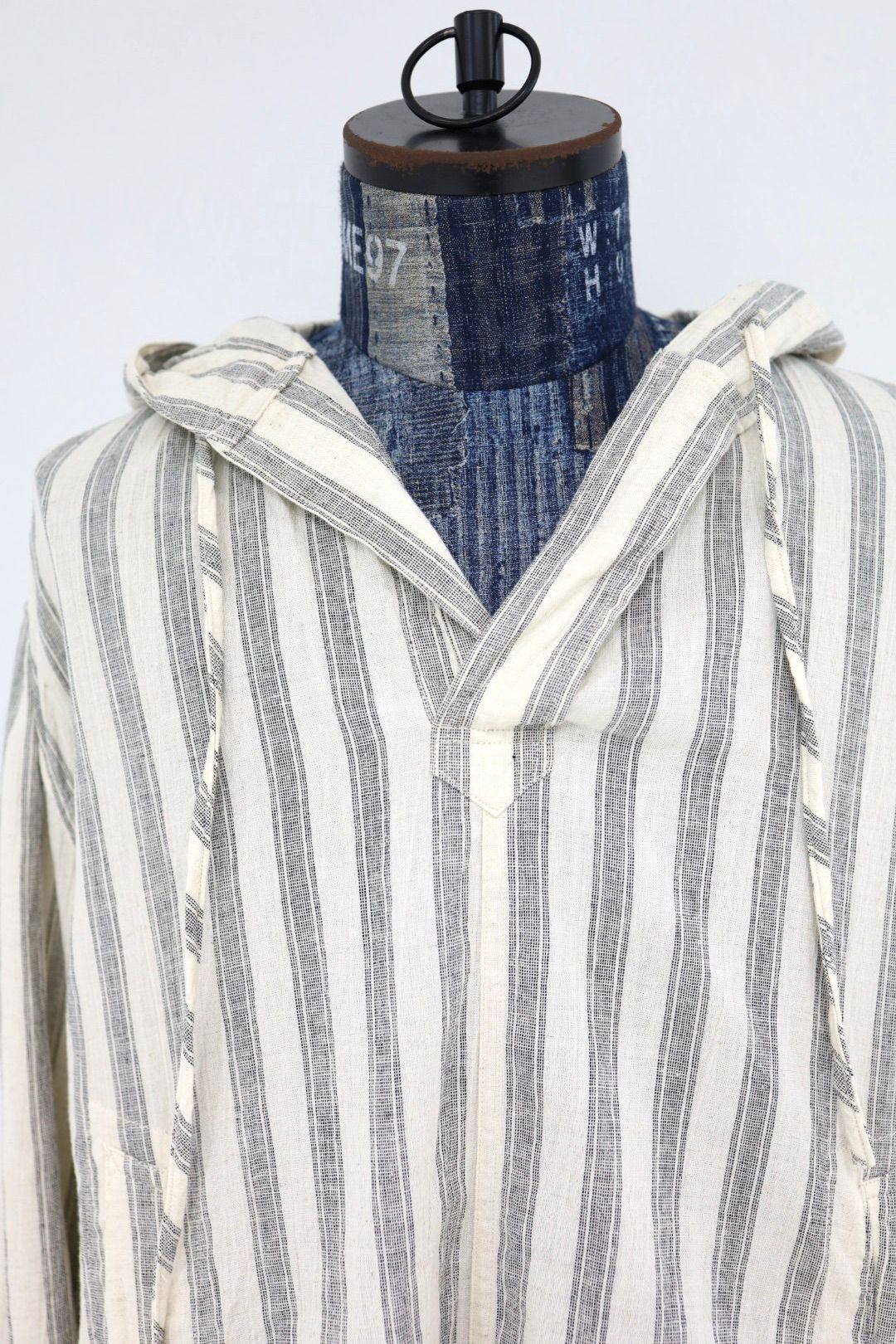 ブラームス 26SS Cotton Linen Stripe Snow Parka(BHS26027STR)Stripe