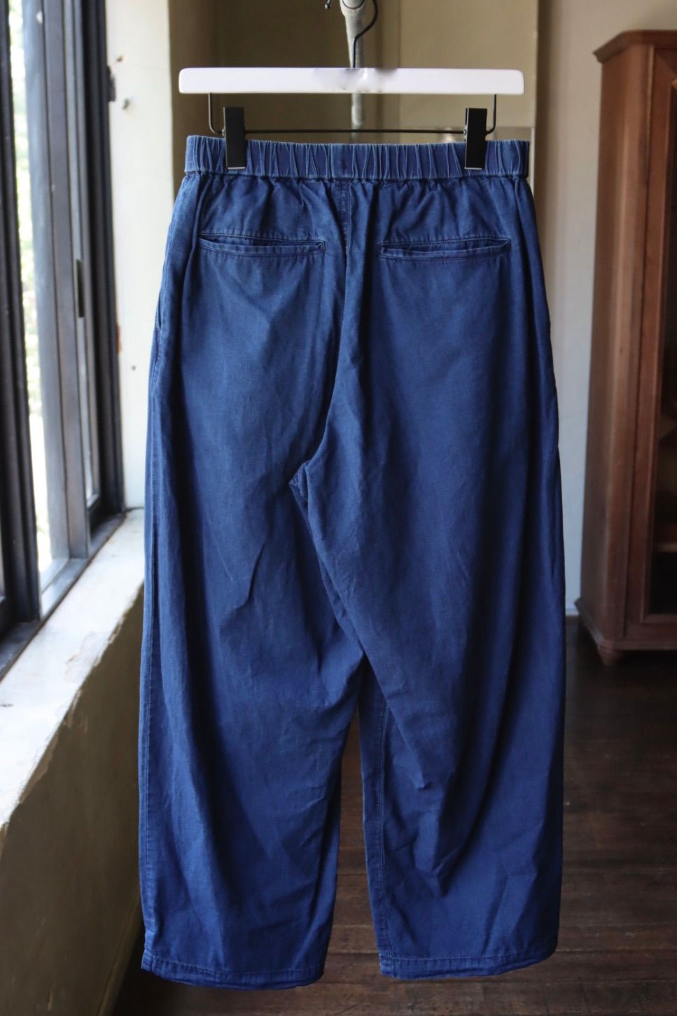 グラフペーパー SIDOGRAS Indigo Poplin Track Pants(GM252-40047)DARK FADE☆8月2日(土)発売！