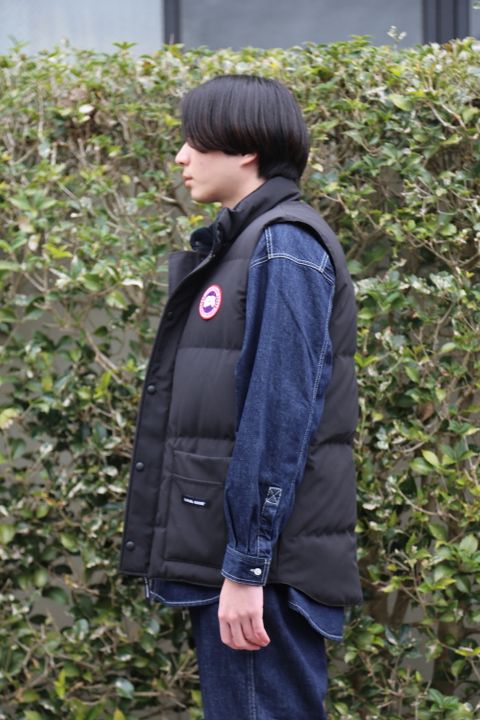 CANADA GOOSE  FREE STYLE CREW VEST"BLACK"style.2020.12.27.