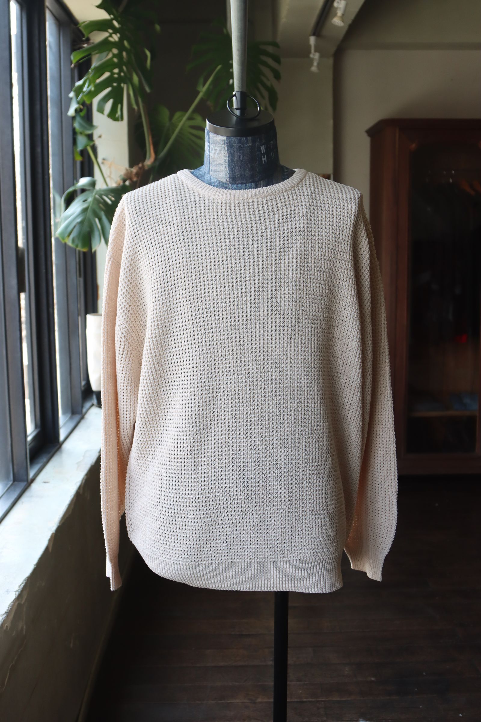 Graphpaper - グラフペーパー24SS Linen SOLOTEX Knit Crew Neck(GU241 