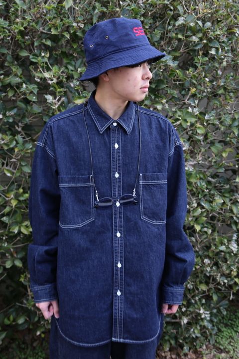 Denime Five Pocket Pants & Denime Regular Collar Shirt style 2020.12.26.
