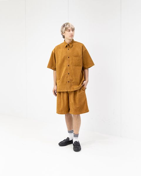 Graphpaper Cow Nubuck Leather S/S Oversized Regular Collar Shirt 2月28日(土)新作発売！