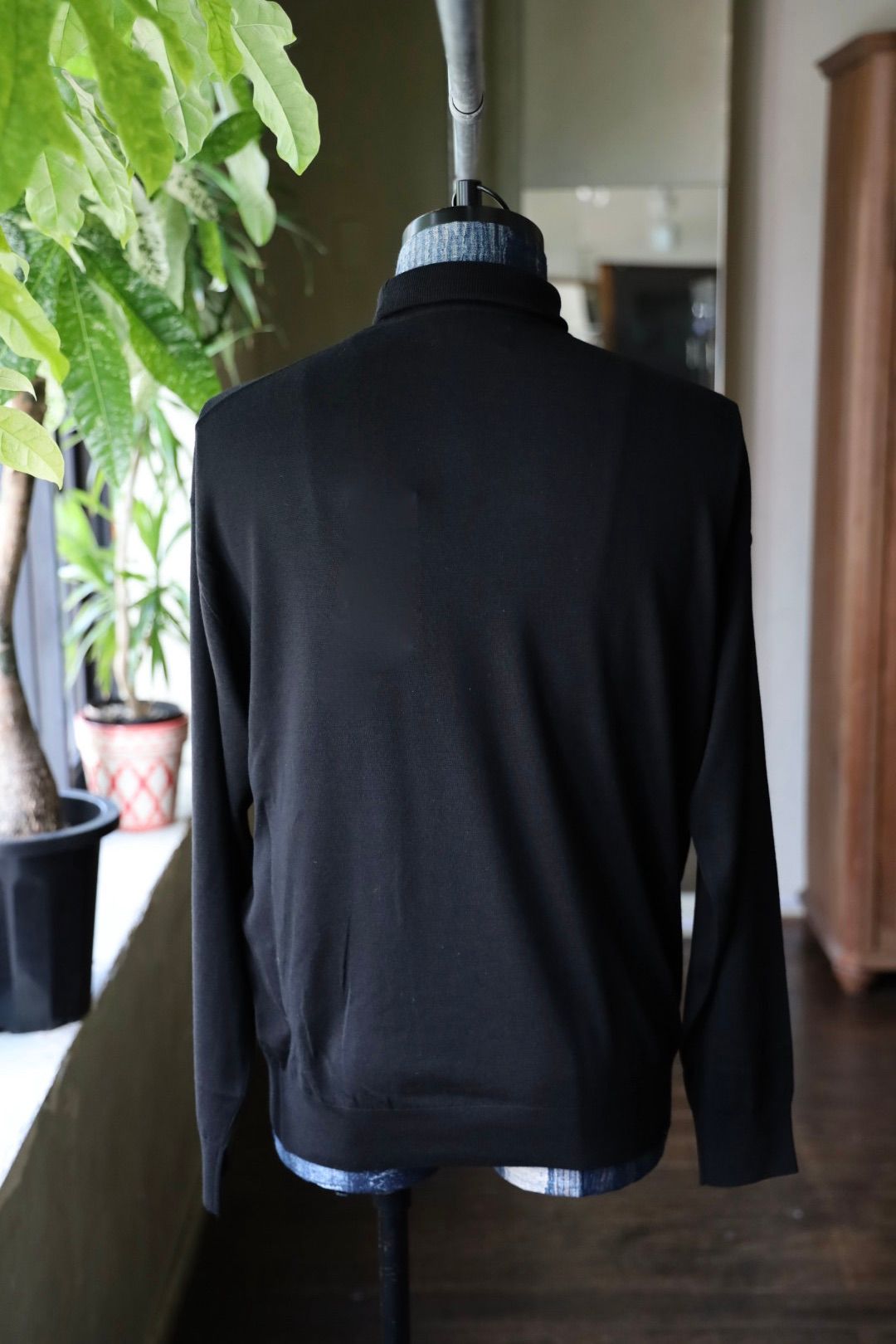 グラフペーパー25AW High Gauge L/S Oversized High Neck Knit(GU253-80206B)BLACK☆8月23日(土)発売!!