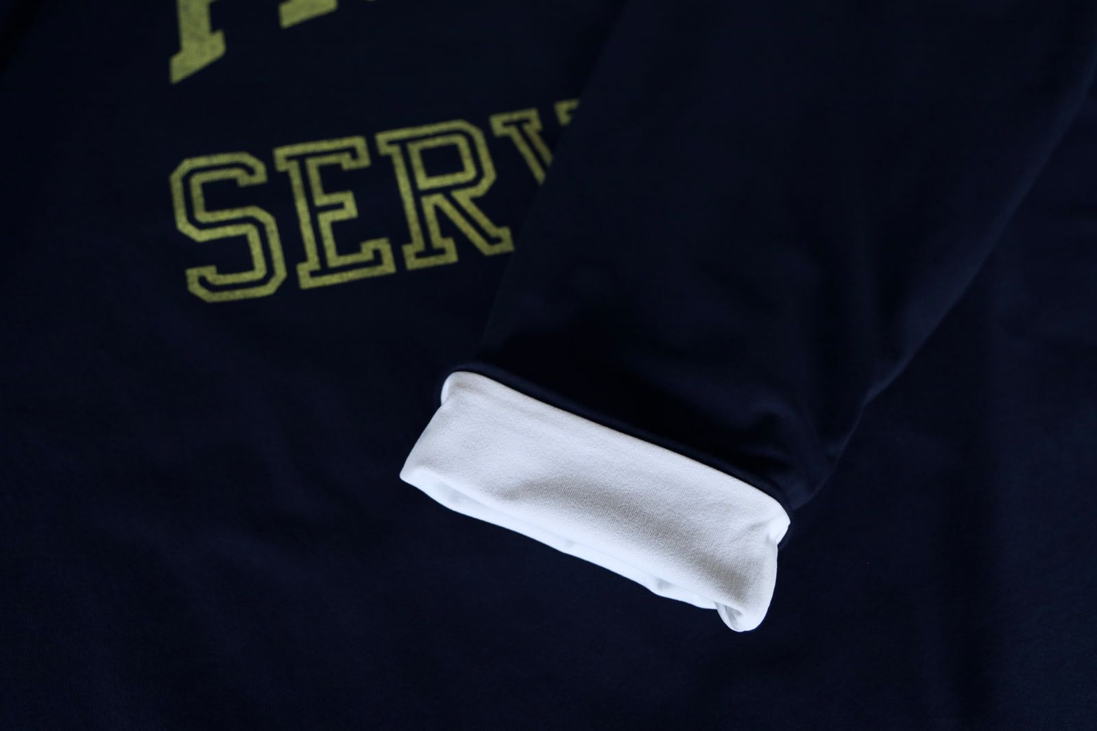 フレッシュサービス REVERSIBLE L/S TEE (FSC252-70041)NAVY
