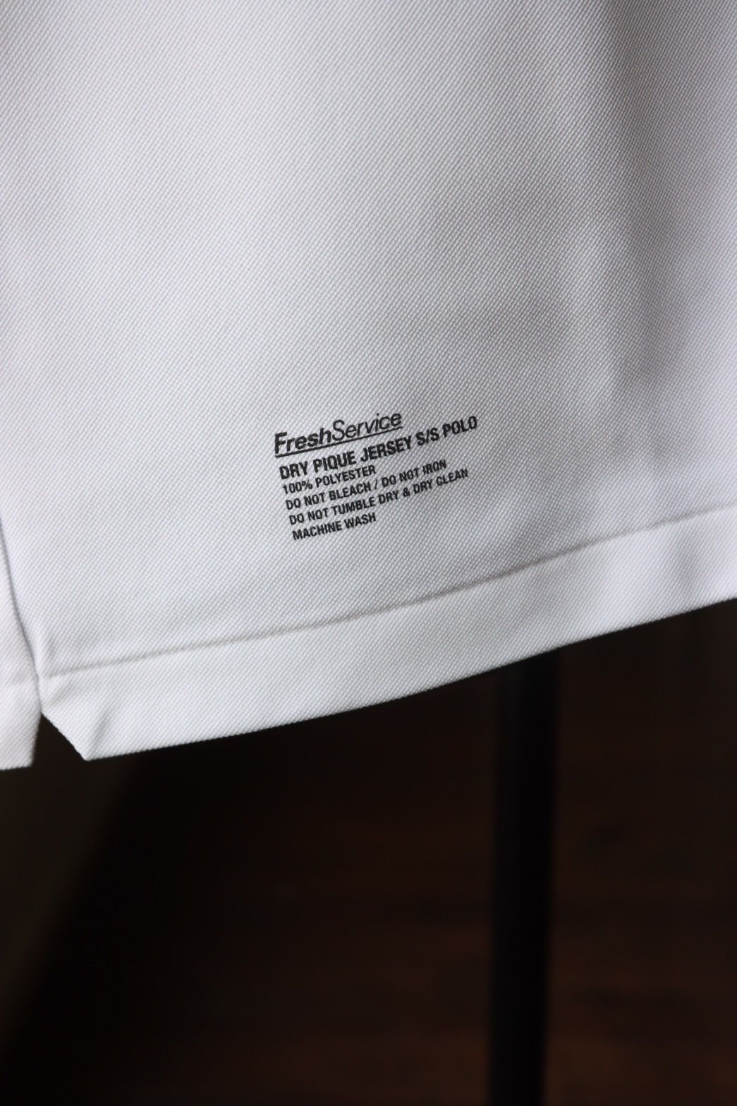 フレッシュサービス DRY PIQUE JERSEY S/S POLO(FSC253-70010B)WHITE