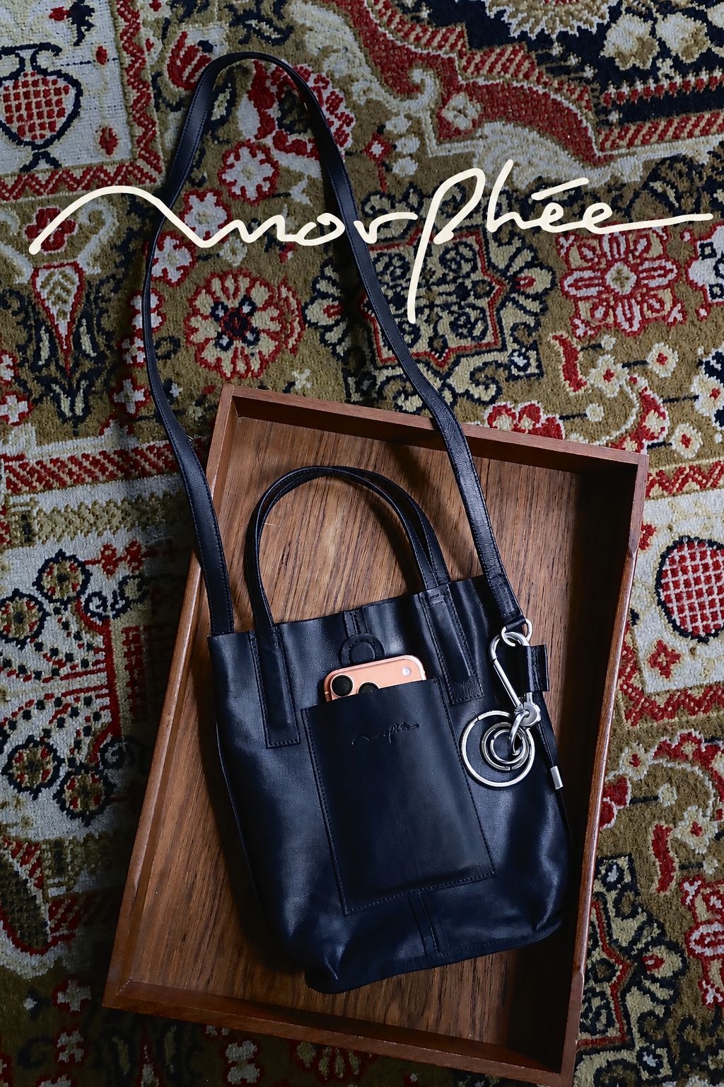 Morphee / モルフェ バッグ 2WAY SMALL TOTE（LONG）BLACK☆8月27日(木)再入荷！