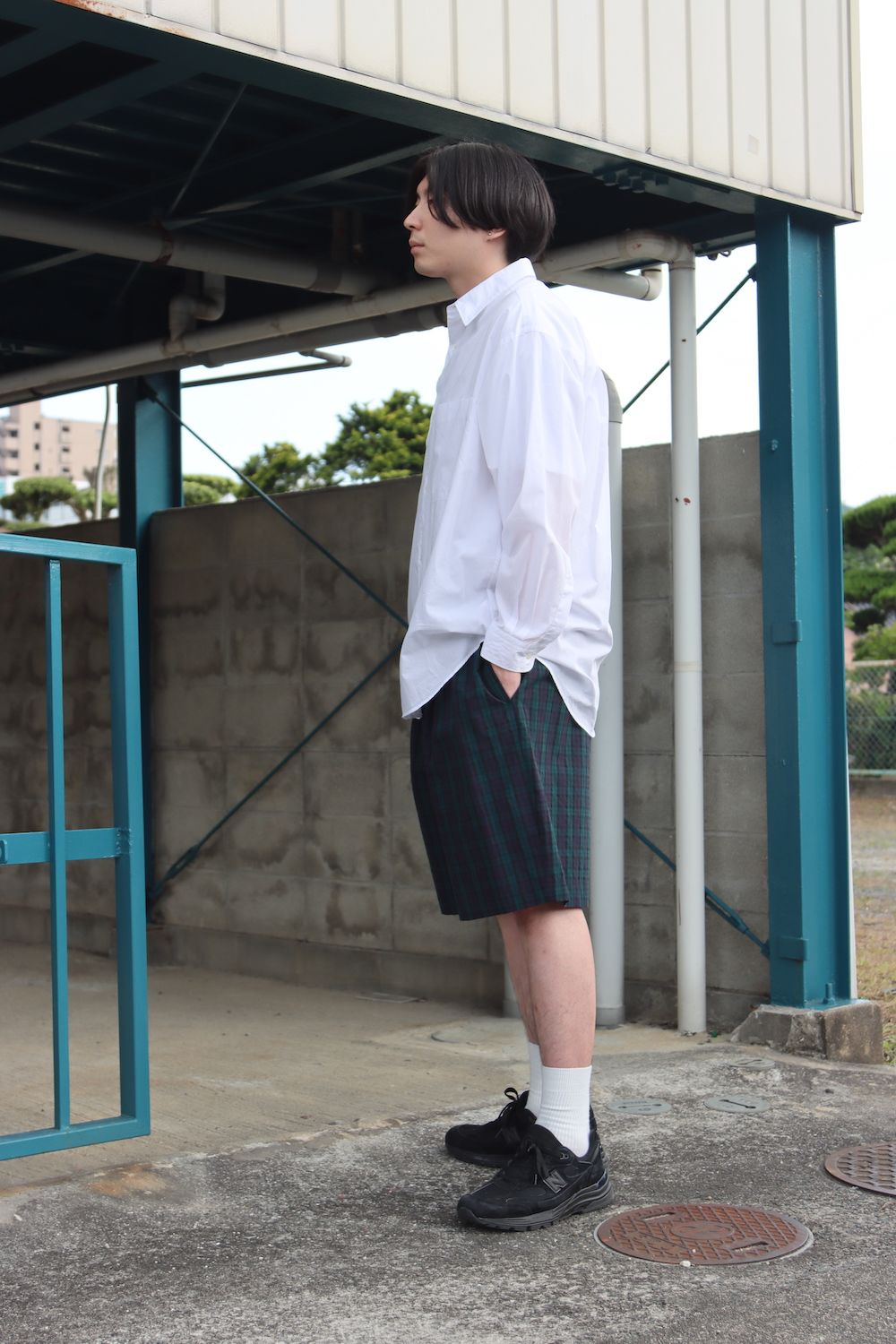 Graphpaper  Broad L/S Oversized Regular Collar Shirt style.2022.5.21