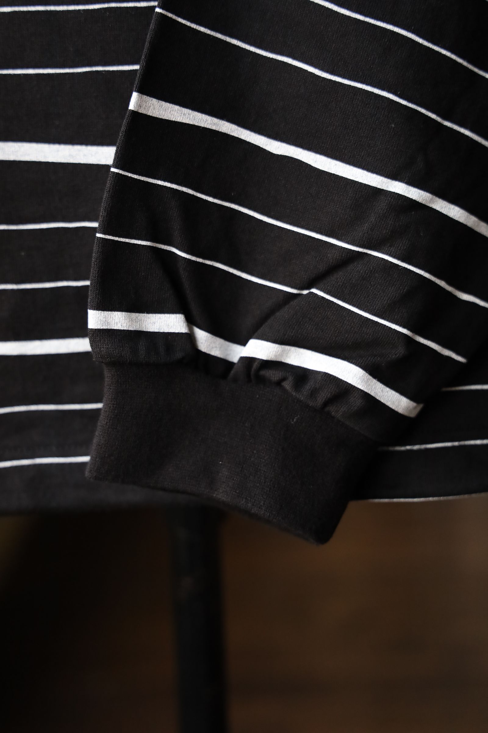 S.F.C 25SS エスエフシー HOODIE MIX SIDE STRIPE LS TEE (SFCSS25CS14) Black-White☆1月25日(土)発売！