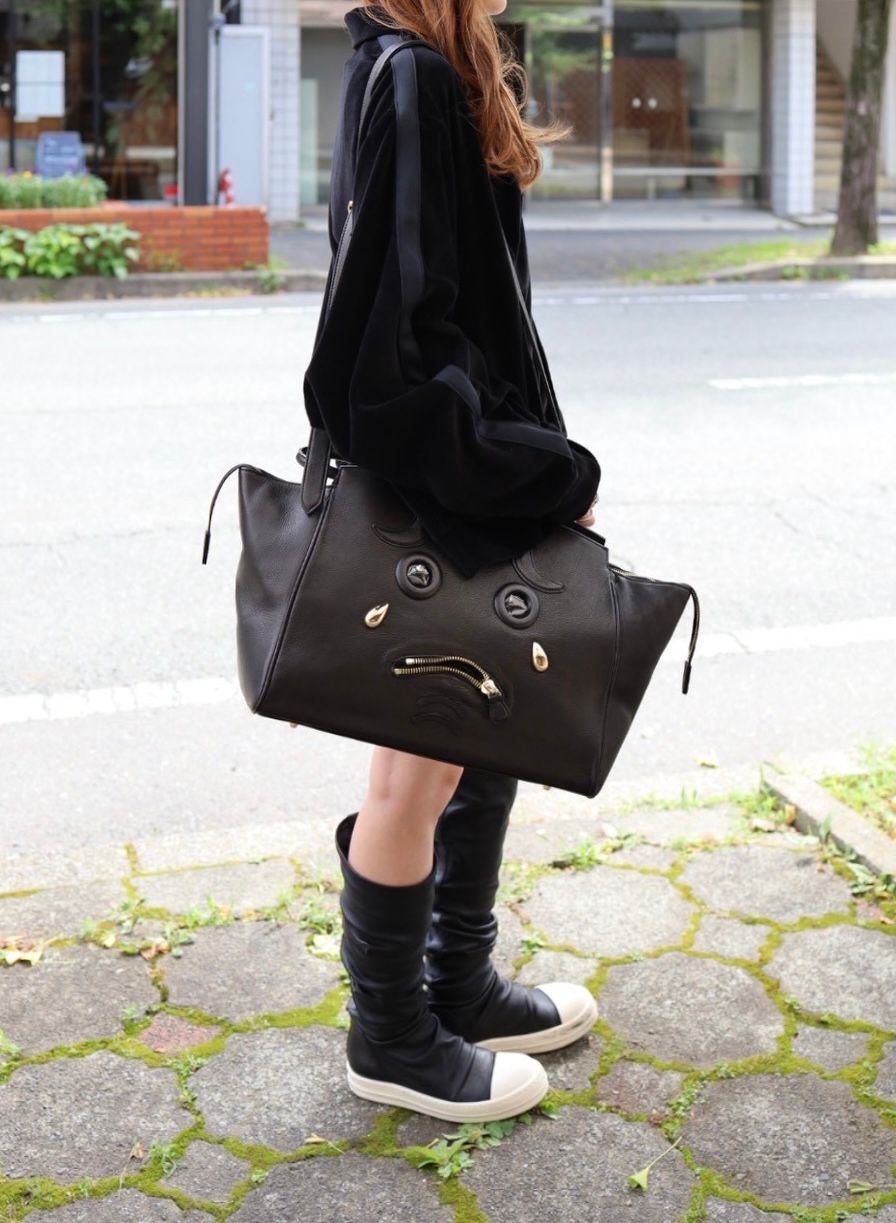 doublet ダブレット26AW PLEADING EMOJI LEATHER BAG (26AW73BG87)BLACK☆7月11日(土)発売！