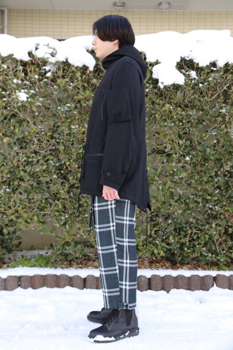 Y's BANG ON! チェックボンテージパンツ style.2021.1.9.
