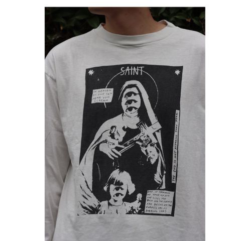 ©SAINT M×××××× LS TEE_W.I.H(SM-A21-0000-021)WHITE style