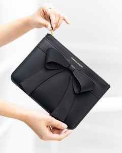 コムデギャルソン 財布 Big Bow Zip Pouch Large(8Z-O510-051)Black