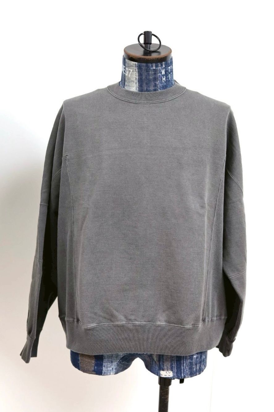 blurhms ブラームス 26SS Light Sweat Panel P/O(BHS26S032)Black pigment over dye☆1月23日(金)新作発売！