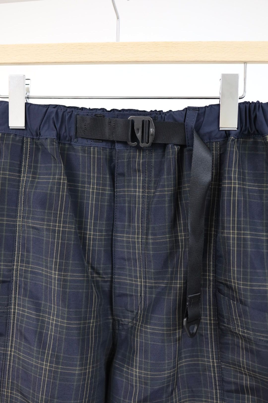 コムデギャルソンオム26SS エステルラミーチェックショーツ(HQ-P027-051)NAVY☆4月3日(金)発売！