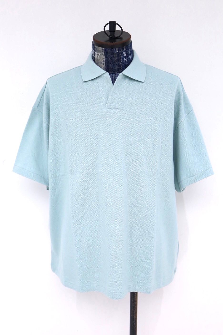 グラフペーパー 26SS Cotton Pique Jersey S/S Skipper Polo(GU261-70416)SMOKE BLUE☆4月11日(土)発売！