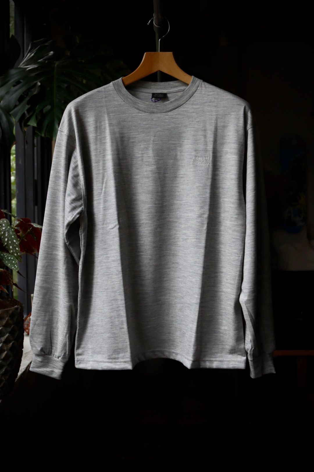 セダンオールパーパス23FW OG LOGO WOOL JERSEY L/S TEE(SD23F-CT02)GRAY