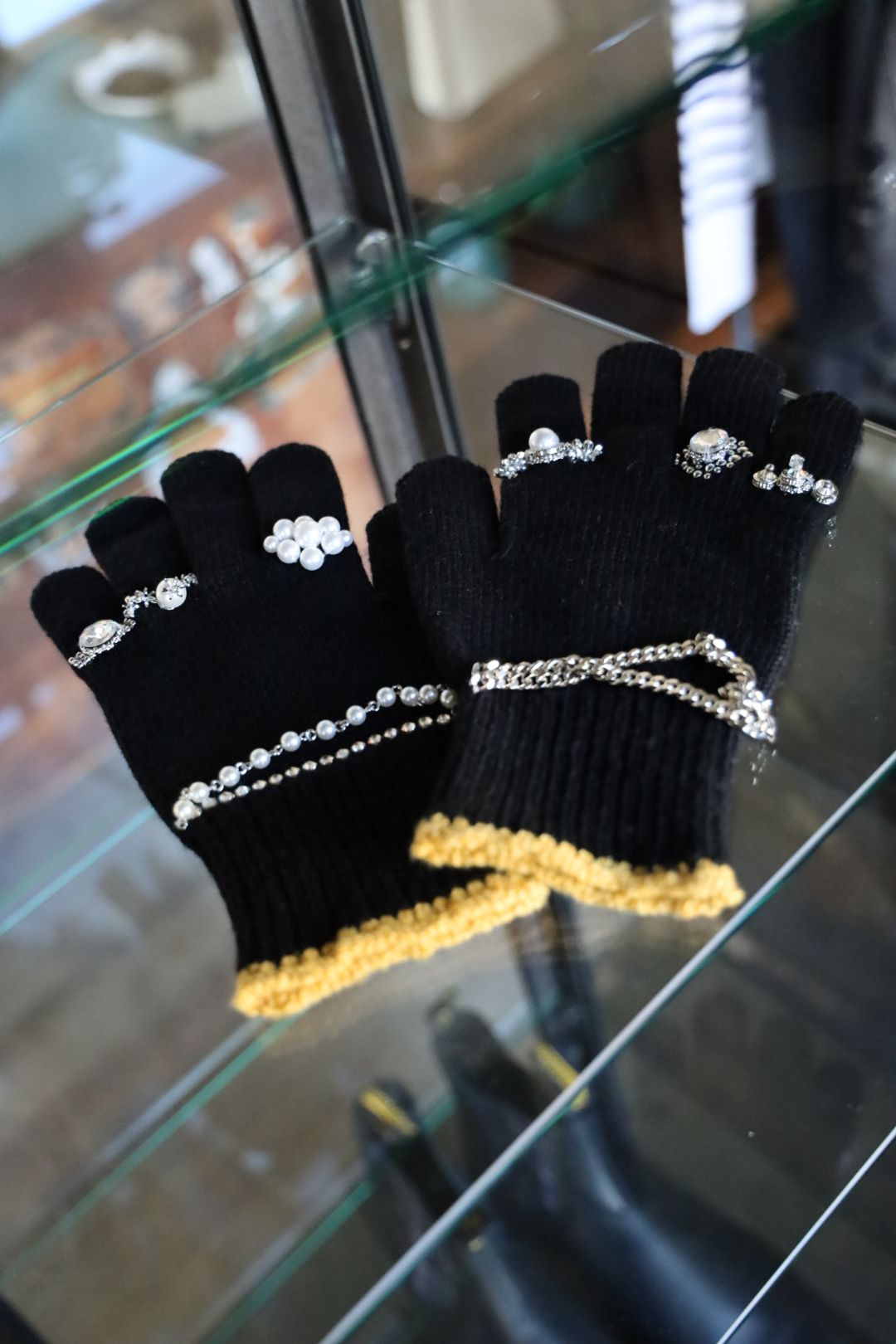 doublet ダブレット25AW KNIT GLOVES WITH RINGS (25AW88GV05) BLACK★9月13日(土)発売！