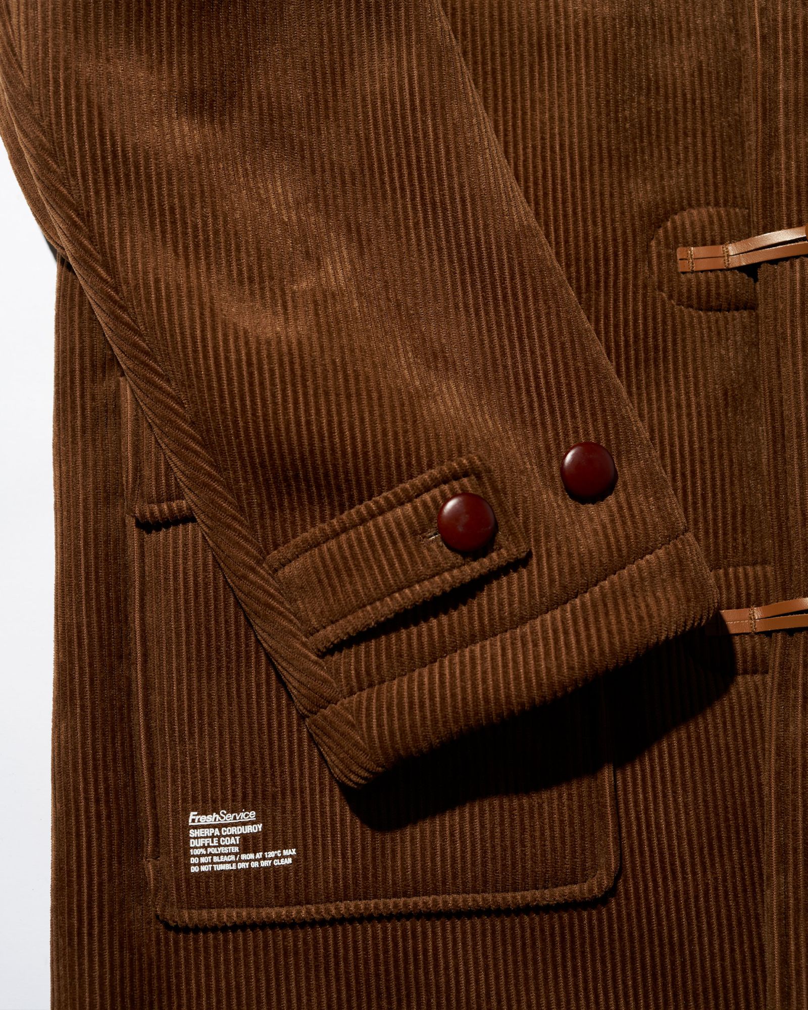 フレッシュサービス SHERPA CORDUROY DUFFLE COAT(FSC254-10064)BROWN☆11月22日(土)発売！