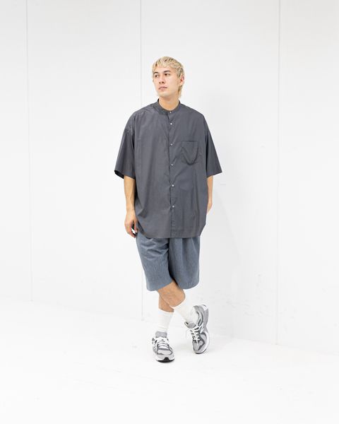 グラフペーパー Broad S/S Oversized Band Collar Shirt 4月11日(土)新作発売！