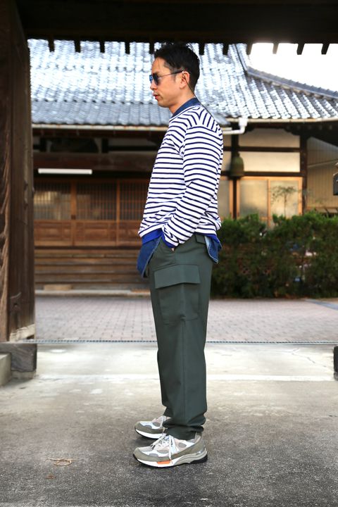 Graphpaper Wooly Cotton Easy Military Pants style.2021.2.21.