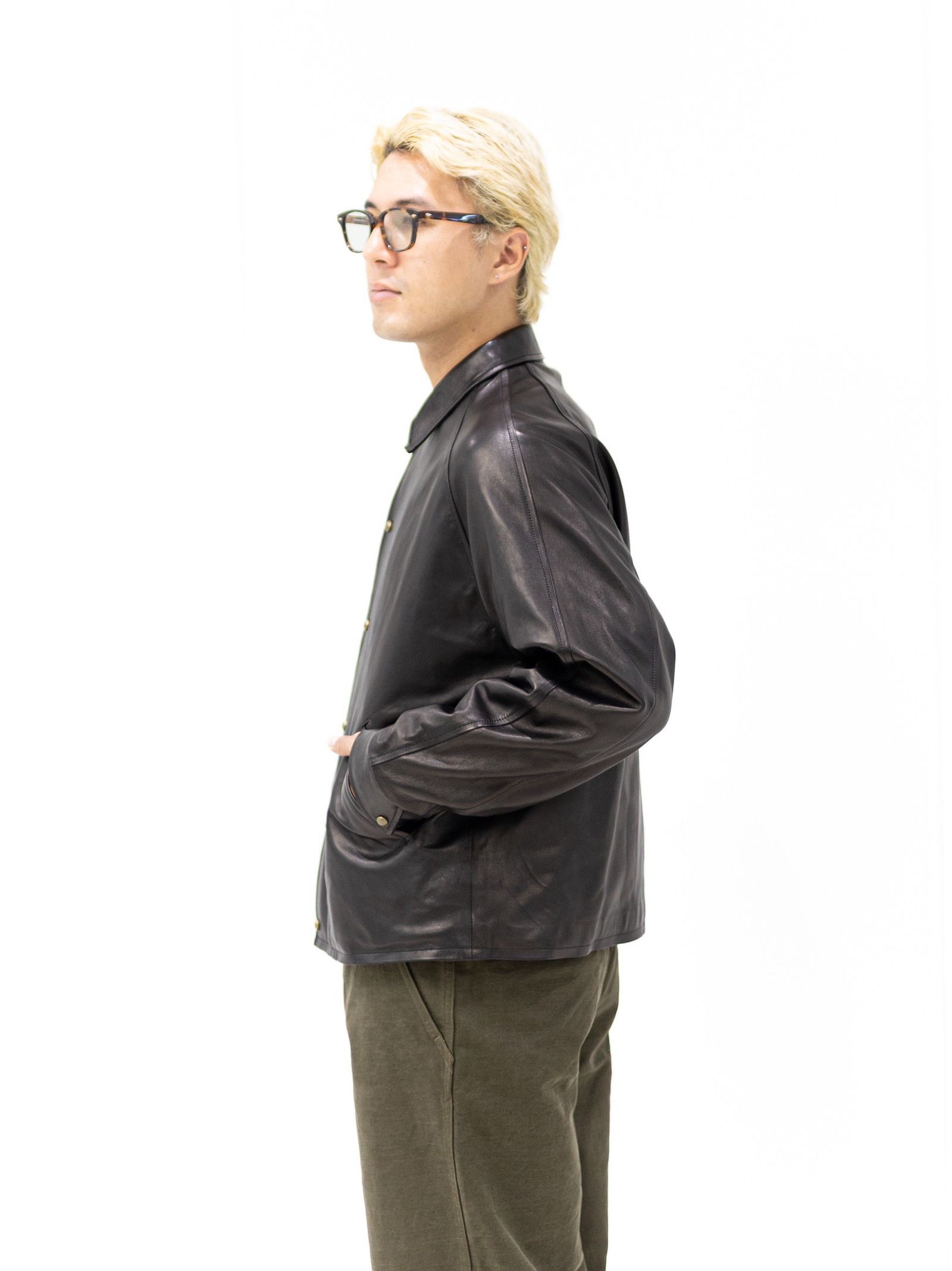 アプレッセ STYLE2 Leather Coach Jacket MARKスタイル