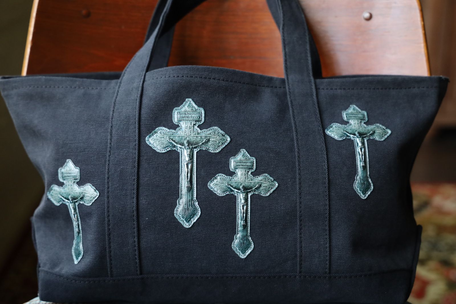 トーキングアバウト ジ アブストラクション 25AW CROSS TOTE BAG S (2526AW-AC-009)BLACK☆新作発売！