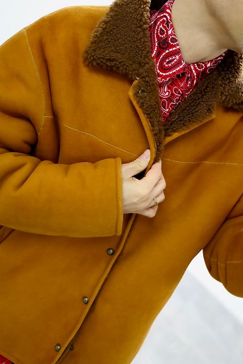 A.PRESSE 2026 STYLE1 Vintage Mouton Jacketスタイル