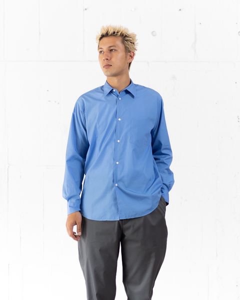 グラフペーパーシャツ Broad Regular Collar Shirt (GM261-50005B)BLUE☆2月14日(土)発売！