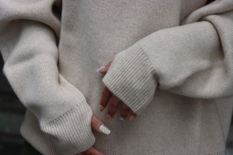 SEEALL 22AW SLIT HIGHNECK SWEATER style.2022.9.10