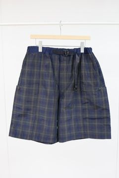 コムデギャルソンオム26SS エステルラミーチェックショーツ(HQ-P027-051)NAVY☆4月3日(金)発売！