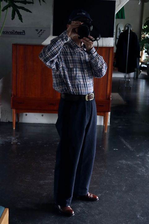 アプレッセ22FW Motorcycle Trousers"NAVY"スタイル