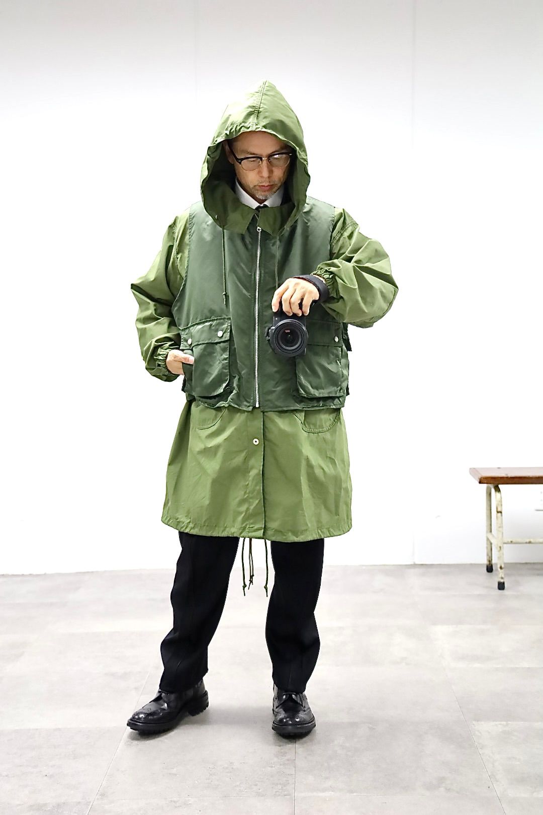 COMME des GARCONS HOMME 26FW リバーシブルモッズコートスタイル
