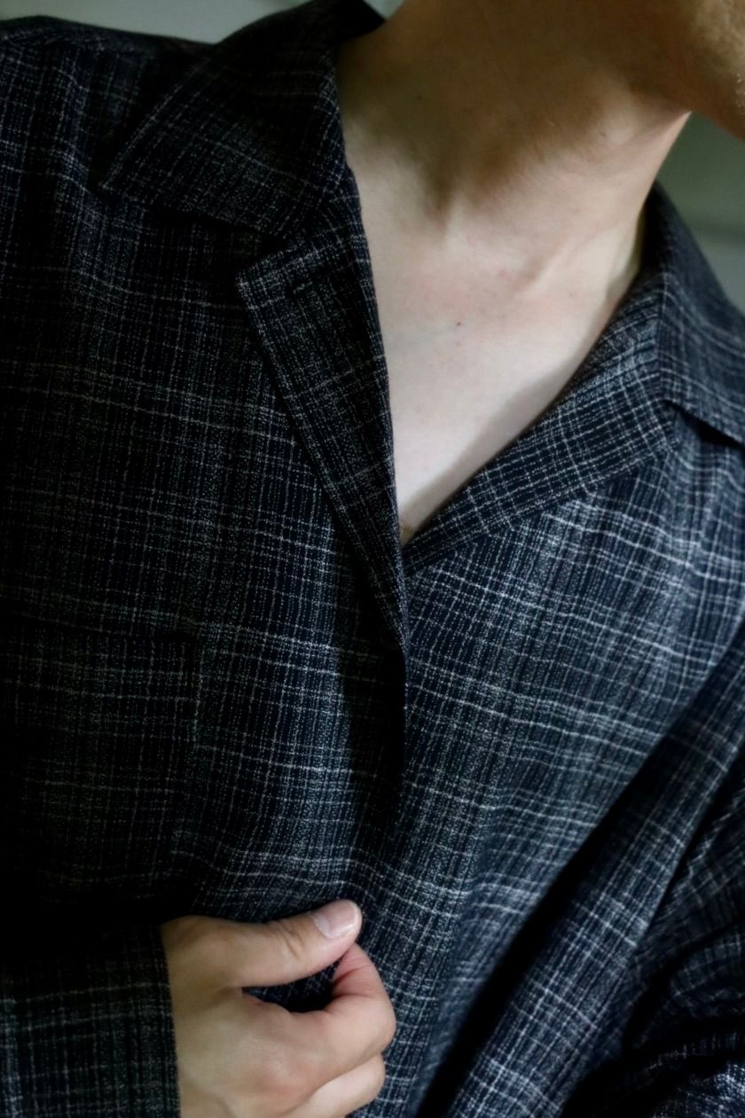 Graphpaper Extra Fine Wool Lawn L/S Sleeping Shirtスタイル