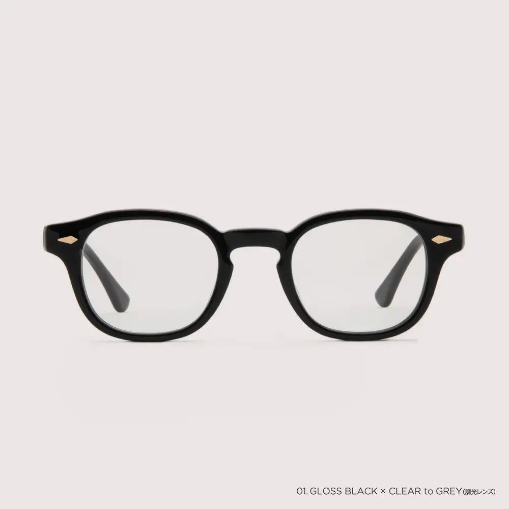 ノチノオプティカル NOCHINO-N1 #1.GLOSS BLACK × CLEAR to GREY (調光モデル)