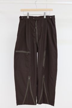プロダクトトゥエルブ SS26 High Count Wool Flight Pants (26SS-PPT03)BROWN