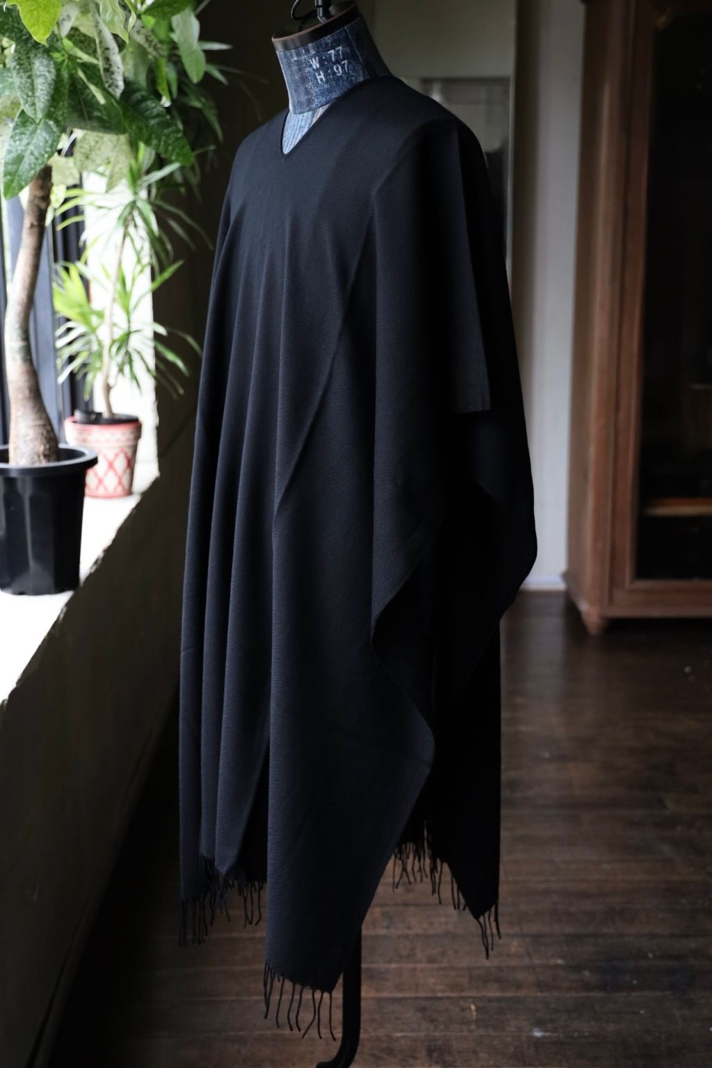 Yohji Yamamoto 25AW ウール糸綾織りマフラー(HL-L01-962)BLACK☆新作発売！