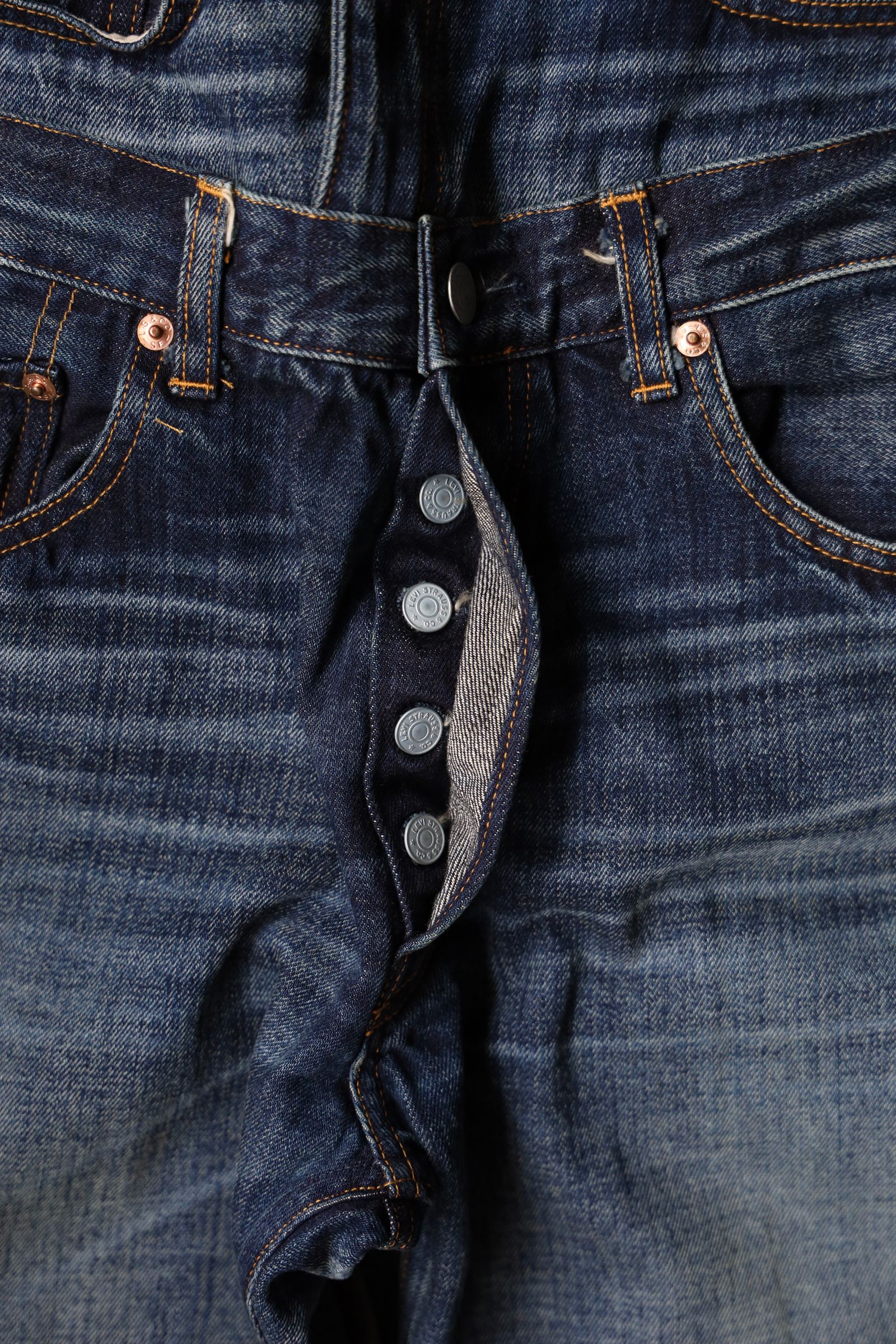 ジュンヤワタナベマン 25SS ダブルウエストLevi's Wネームデニム(WO-P208-051)INDIGO