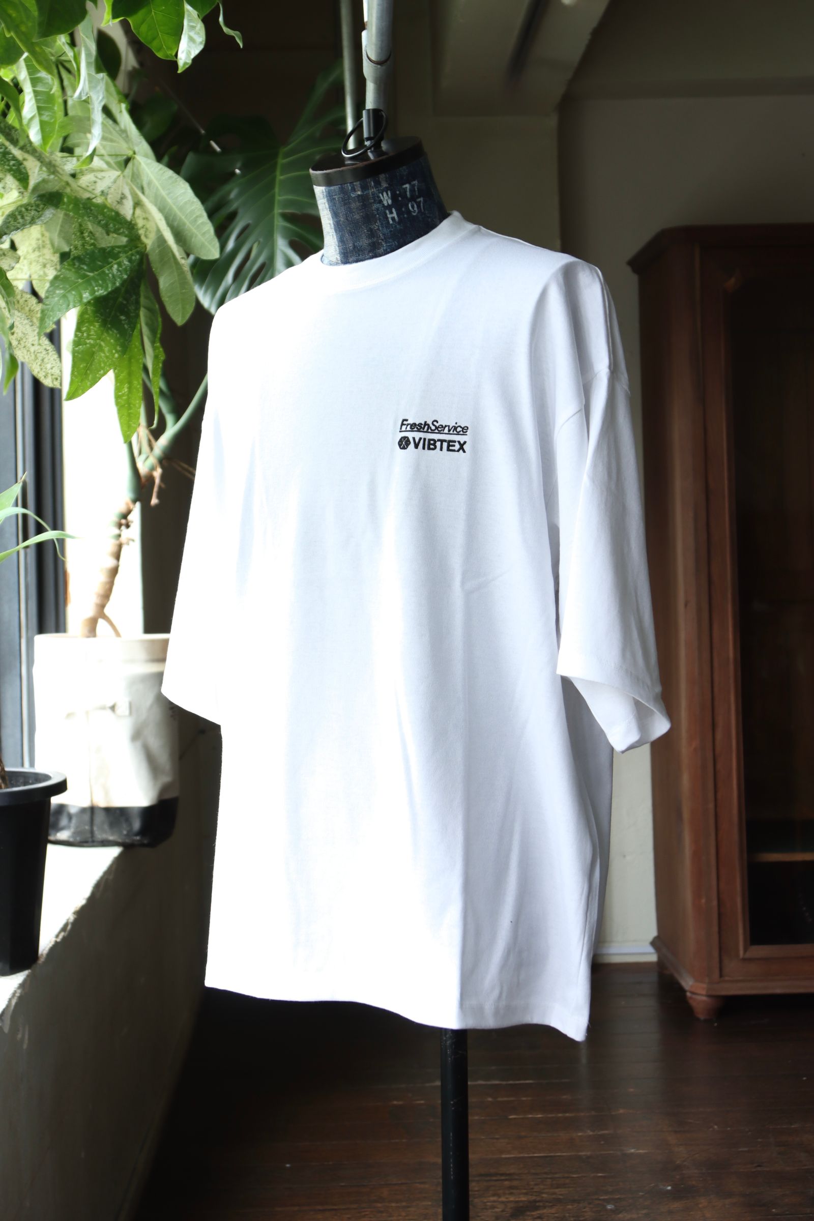 VIBTEX for FreshService S/S CREW NECK TEE(FSC252-70003)WHITE