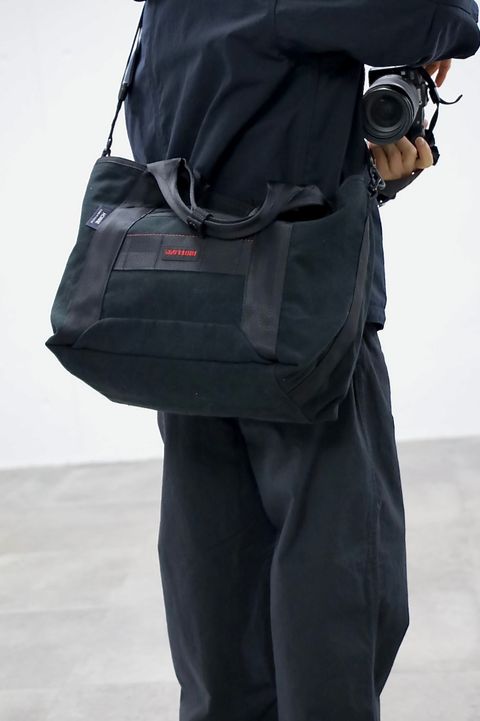 COMME des GARCONS HOMME コムデギャルソンオム26SS ナイロンオックス製品染フーデッドパーカ"BLACK"スタイル