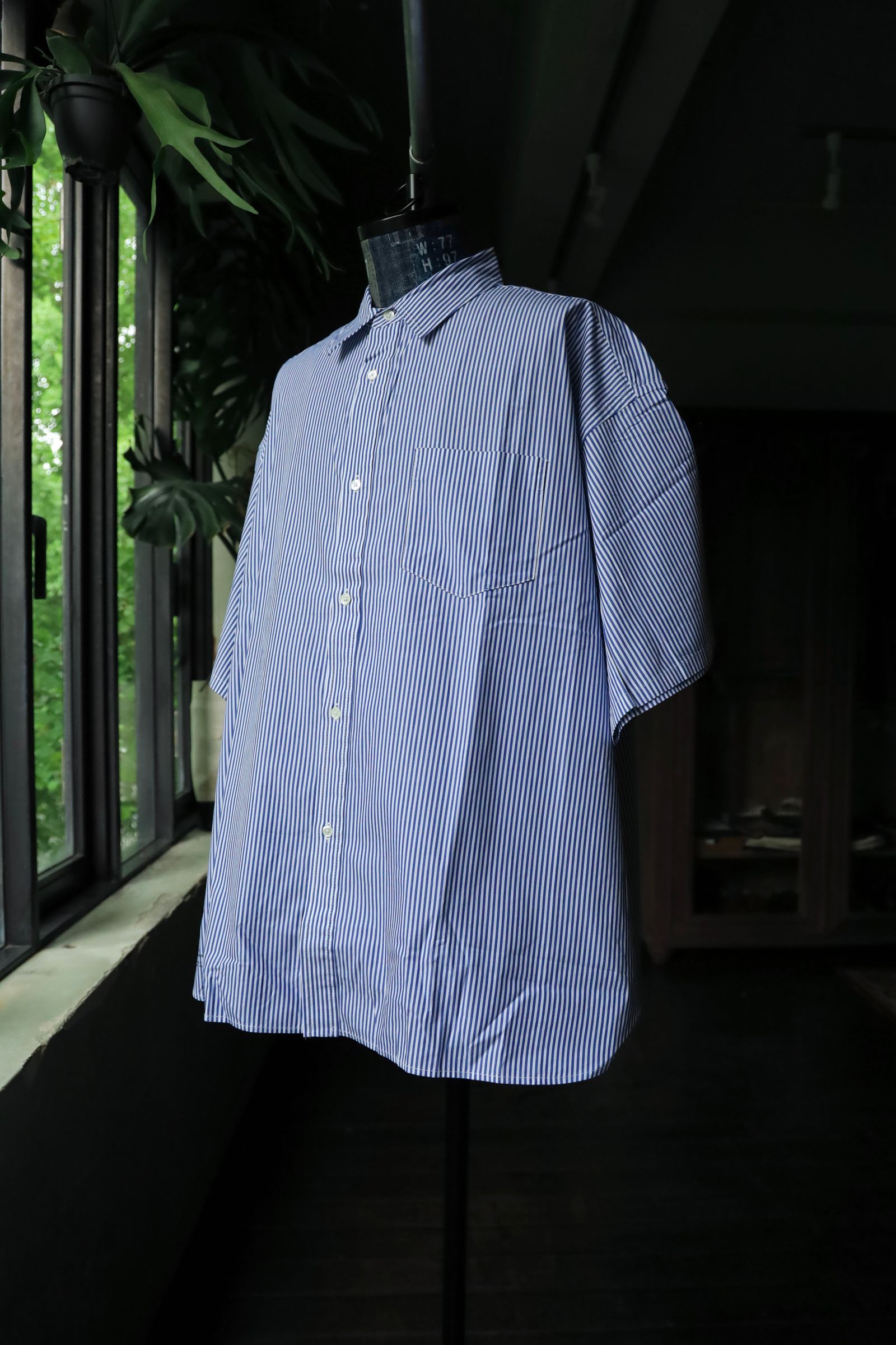 フレッシュサービス  CORPORATE UNIFORM S/S SHIRT(BLUE STRIPE)