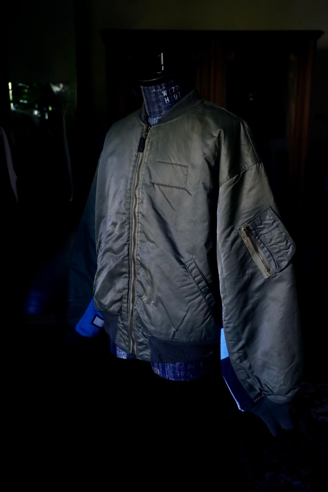 セントマイケル24AW DAMEGE MA-1 (SM-YS1-0000-064)KHAKI