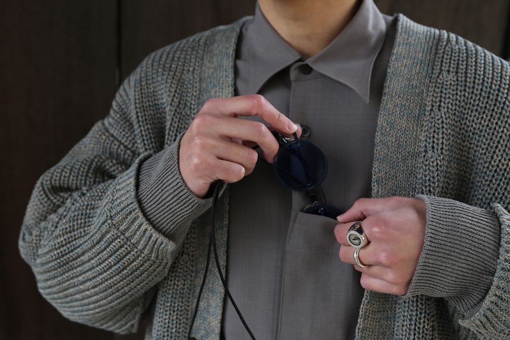 YOKE 5G CONNECTING RIB CARDIGAN(YK21SS0223S) style. 2021.03.07.