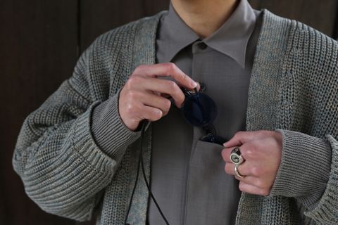 YOKE 5G CONNECTING RIB CARDIGAN(YK21SS0223S) style. 2021.03.07.